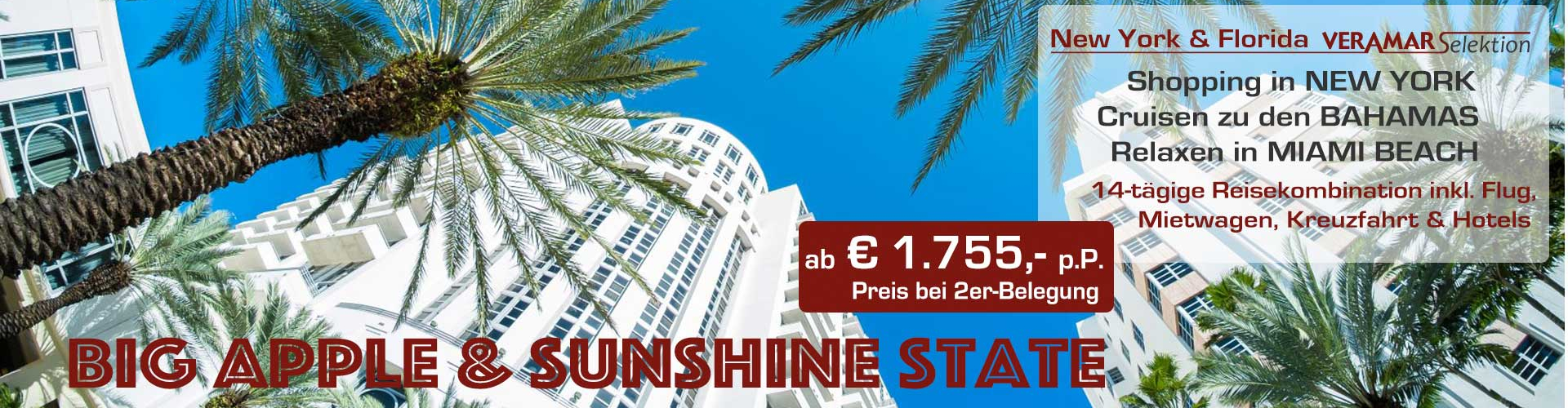 Reisekombination New York Florida